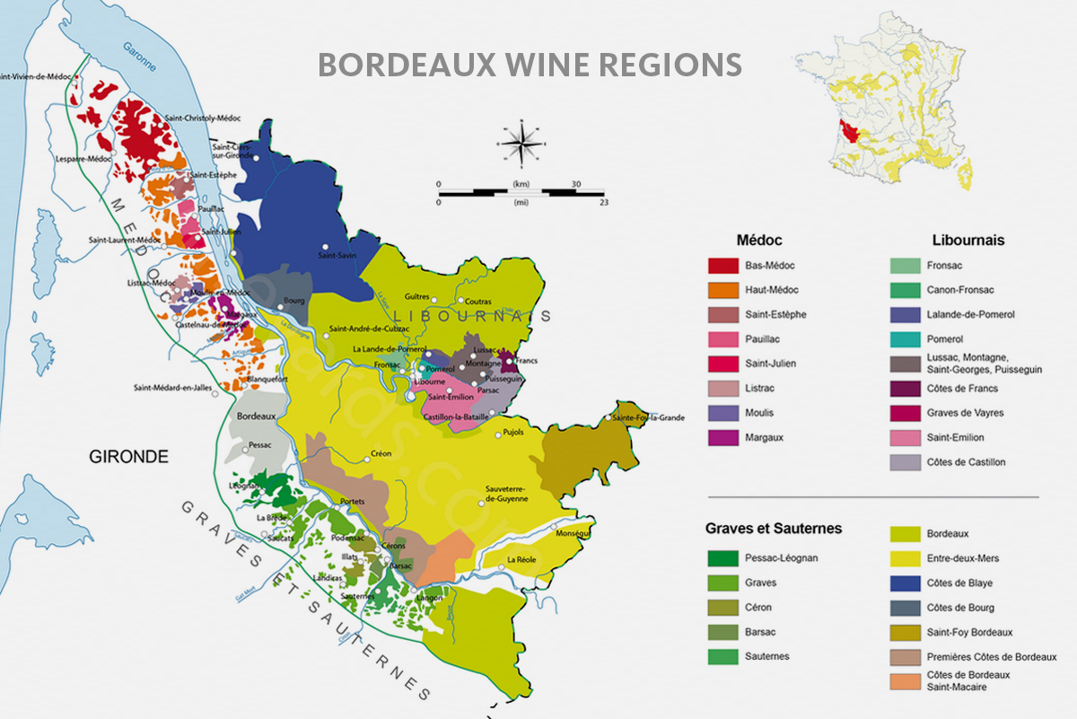 Bordeaux Wine Regions